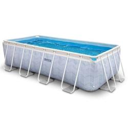 Бассейн каркасный прямоугольный (400х200х100см), 6836л, фил.-нас. 2006л\ч, лестница 1 шт/упак 26780 - фото 4